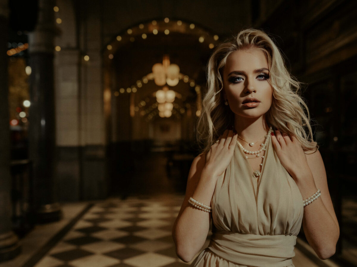 Best Downtown Calgary Portrait Location at Night