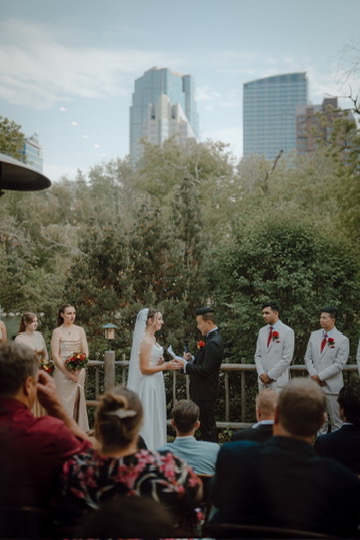River Cafe Calgary Wedding Ceremony